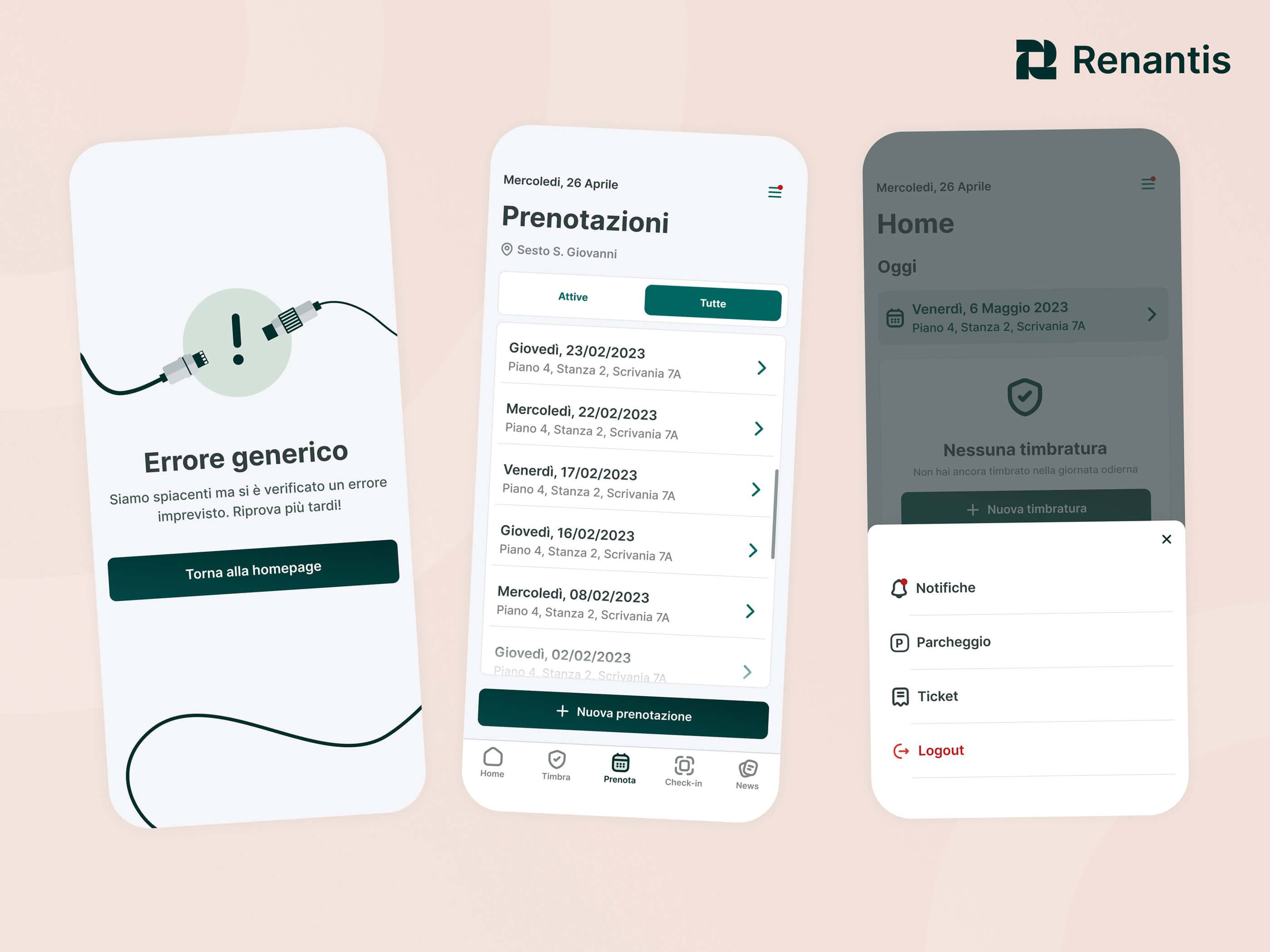 Schermate errore generico
