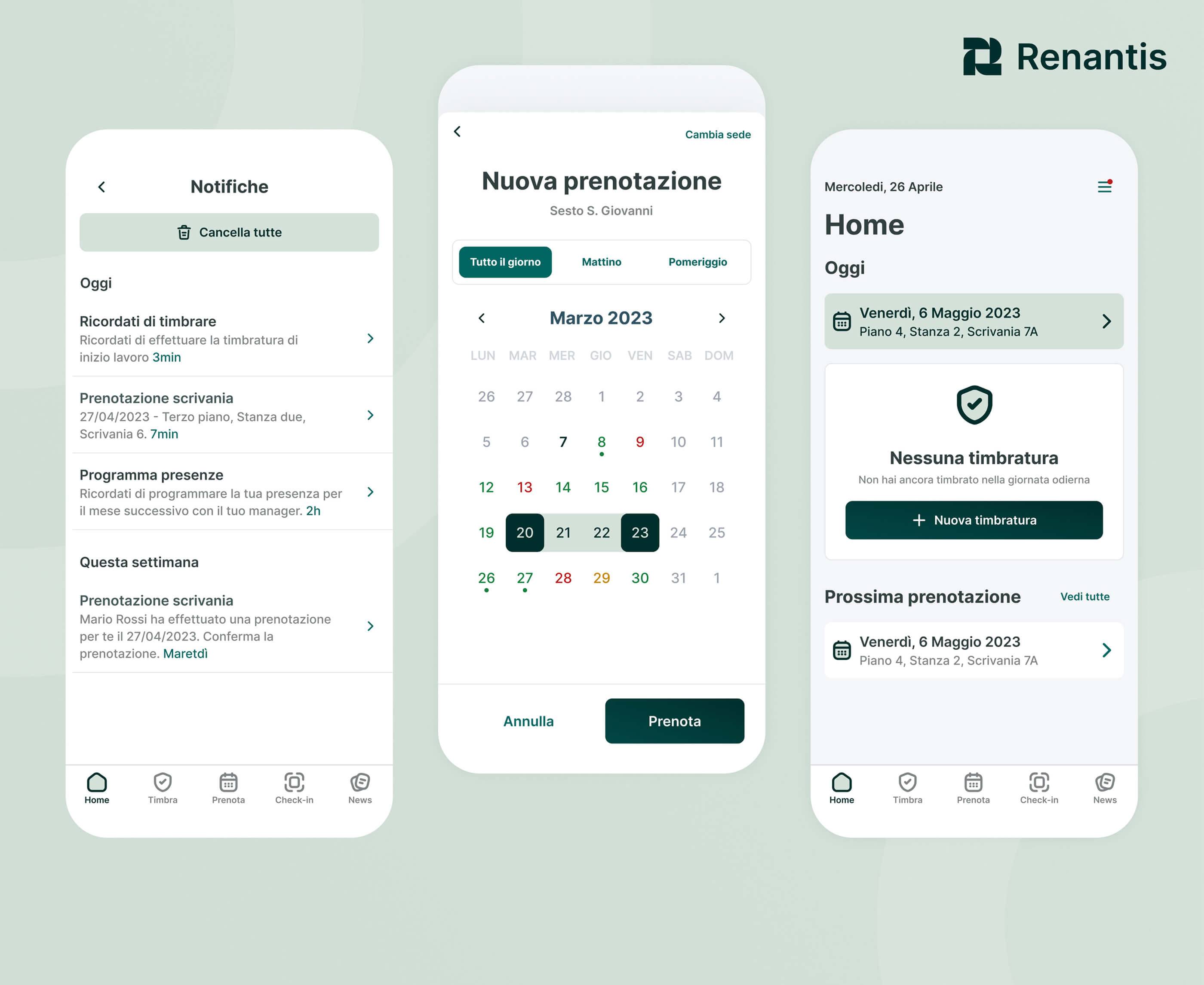 Schermate notifiche